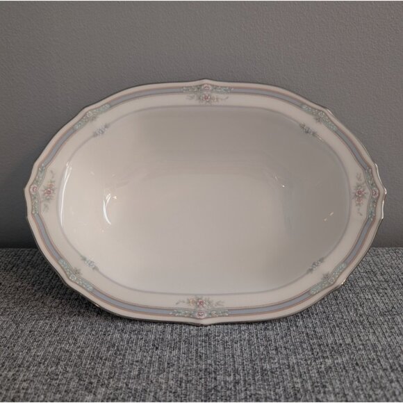 Noritake Other - Noritake "Rothschild" Ivory China 10x7 Serving/Vegetable Dish, Platinum Trim EUC
